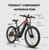 HOT 26 inch E-mountain bike, 750W electric bicycle 48V 14AH Pedelec 45KM/H